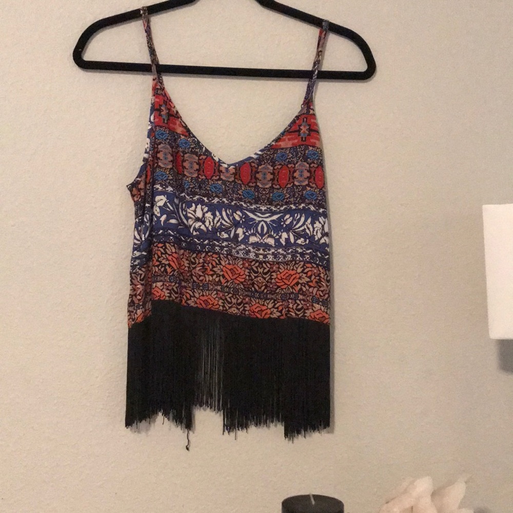 FOREVER21 | patterned fringe tank